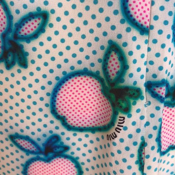 🎉HP💖Miu Miu Runway Editorial Apple Print Dress - Picture 9 of 11
